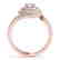 1.54 CTW Certified VS/SI Diamond Solitaire Halo Ring - 2