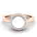 0.25 CTW Micro Pave Halo VS/SI Diamond & Pearl Ring 14K