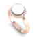 0.25 CTW Micro Pave Halo VS/SI Diamond & Pearl Ring 14K - 2