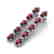 6 CTW Garnet & VS/SI Diamond Tennis Earrings 10K White