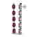 6 CTW Garnet & VS/SI Diamond Tennis Earrings 10K White - 2