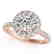 1.25 CTW Certified VS/SI Diamond Solitaire Halo Ring