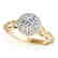 0.62 CTW Certified VS/SI Diamond Solitaire Antique Ring