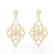 2.50 CTW Micro Pave VS/SI Diamond Designer Earrings 14K - 2