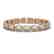 16.86 CTW Opal & Diamond Halo Bracelet 10K Rose Gold