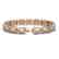 16.86 CTW Opal & Diamond Halo Bracelet 10K Rose Gold - 2