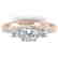1.5 CTW Certified VS/SI Diamond Art Deco 3 Stone Ring