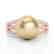 0.30 CTW Micro Pave VS/SI Diamond & Golden Pearl