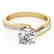 1.15 CTW Certified VS/SI Diamond Bypass Solitaire Ring