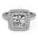 2.3 CTW Certified VS/SI Diamond Solitaire Halo Ring 14K