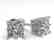 1.0 CTW VS/SI Princess Diamond Stud Art Deco Earrings
