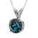 1.04 CTW Certified Intense Blue SI Diamond Solitaire - 2