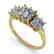 2.0 CTW VS/SI Princess Diamond Art Deco Ring 14K Yellow - 2