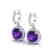 4 CTW Amethyst & Micro Pave VS/SI Diamond Designer Halo