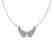 0.40 CTW Micro Pave VS/SI Diamond Angel Wing Necklace