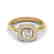 1.16 CTW Micro Si Cushion Diamond Engagement Ring