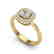 1.16 CTW Micro Si Cushion Diamond Engagement Ring - 2