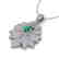 3 CTW Emerald & Micro VS/SI Diamond Designer Necklace