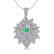 3 CTW Emerald & Micro VS/SI Diamond Designer Necklace - 2