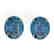 18 CTW London Blue Topaz Designer Solitaire Stud