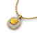 1.08 CTW Citrine & Micro VS/SI Diamond Necklace Halo - 2