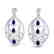 7 CTW Sapphire & Micro Pave VS/SI Diamond Heart