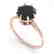 2.0 CTW Black Diamond Solitaire 14K Rose Gold - 2