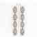 5.33 CTW Marquise Diamond Designer Earrings 18K Rose