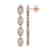 5.33 CTW Marquise Diamond Designer Earrings 18K Rose - 2