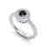 0.80 CTW Micro VS/SI Diamond Designer Ring 18K White - 2