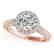 1.5 CTW Certified VS/SI Diamond Solitaire Halo Ring 14K