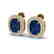 6.30 CTW Sapphire & Micro Pave VS/SI Diamond Halo