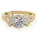 1.56 CTW Certified VS/SI Diamond Solitaire Halo Ring