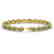 10.54 CTW Tourmaline & Diamond Halo Bracelet 10K Yellow - 2