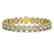 15.8 CTW Oval Diamond Designer Bracelet 18K Yellow Gold