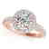 1.65 CTW Certified VS/SI Diamond Solitaire Halo Ring