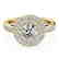 0.85 CTW Certified VS/SI Diamond Solitaire Halo Ring