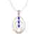 2 CTW Tanzanite & Micro VS/SI Diamond Designer Necklace - 2