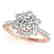 2.19 CTW Certified VS/SI Diamond Solitaire Halo Ring