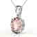 2.75 CTW Morganite Designer Inspired Solitaire Necklace