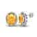 5 CTW Citrine & Micro Pave VS/SI Diamond Earrings Halo - 2
