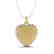 5 CTW Micro Pave Yellow Sapphire Designer Heart