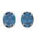 7 CTW London Blue Topaz Designer Inspired Stud Earrings