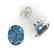 7 CTW London Blue Topaz Designer Inspired Stud Earrings - 2