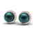 0.50 CTW Micro Halo VS/SI Diamond & Peacock Pearl