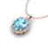 12 CTW Sky Blue Topaz & Micro VS/SI Diamond Halo - 2