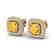 2.16 CTW Citrine & Micro VS/SI Diamond Earrings Halo