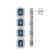 12.02 CTW London Topaz & Diamond Halo Earrings 10K - 2