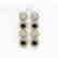 5.58 CTW Black & White Diamond Designer Earrings 18K