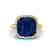 6 CTW Sapphire And Micro Pave Halo VS/SI Diamond Ring